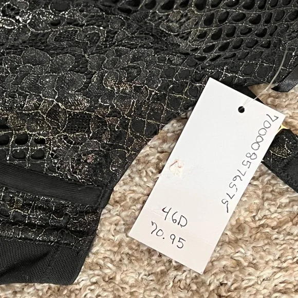 Cacique Balconette in Black/Gold NWT - Picture 9 of 10